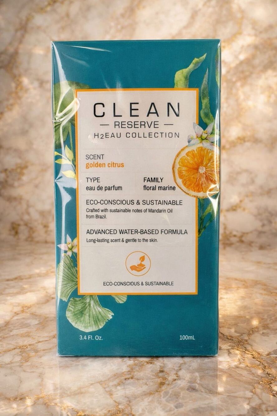 $110 Retail! Clean Reserve H2EAU Golden Citrus EDP 100 Ml